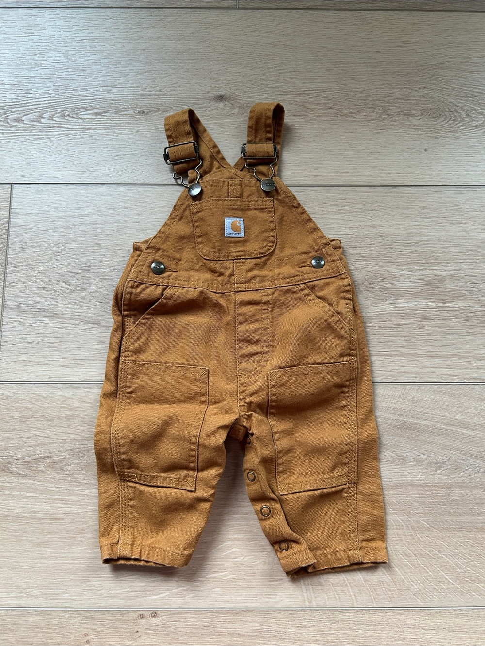 Carhartt Kids' Baby Brown Duck Overalls - Durable Cotton Canvas